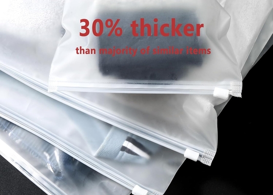 Frosted Self-Sealing CPE Zipper Bag Tear-Resistant And Soft For Cloth Package