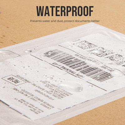 Transparent Packing List Envelope Waterproof Packing List Pouch Dustproof