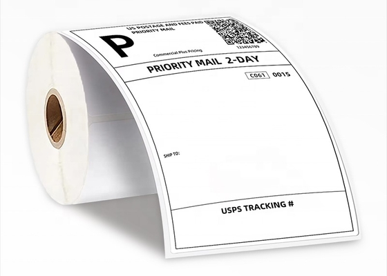Economic Self-Adhesive Thermal Adhesive Labels 102mmx76mm Transfer Shipping 4x3