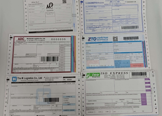 Custom Printing International Courier Air Waybill For Ups Ems Dhl Barcode