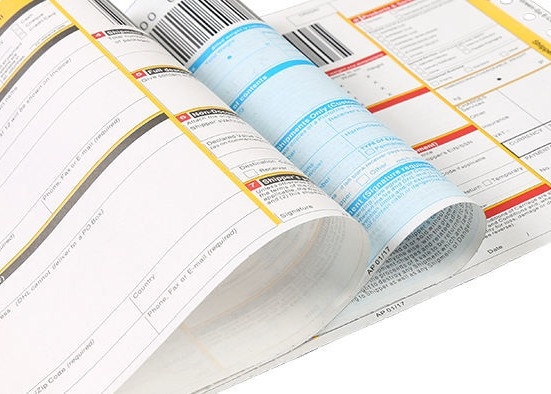 Custom Printing International Courier Air Waybill For Ups Ems Dhl Barcode
