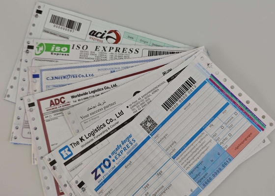Custom Printing International Courier Air Waybill For Ups Ems Dhl Barcode