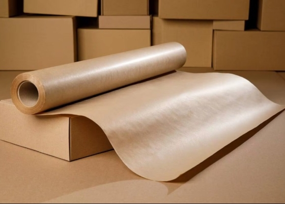 Recyclable Kraft Wrapping Paper Roll Brown Honeycomb Roll Customizable Logo