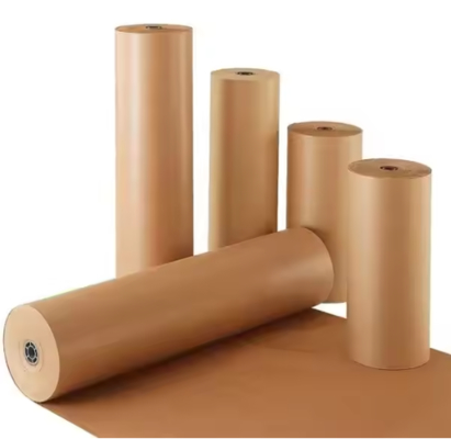 Recyclable Kraft Wrapping Paper Roll Brown Honeycomb Roll Customizable Logo