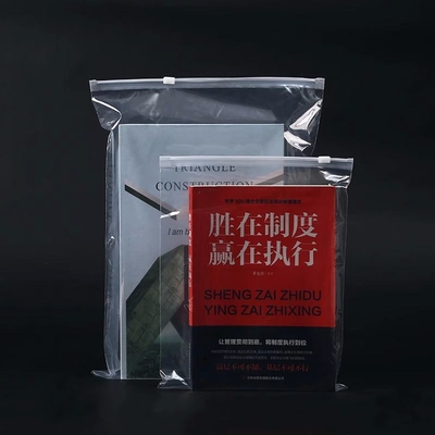 Tear-Resistant Transparent Self-Sealing CPE Zipper Bag Soft For Cloth Package