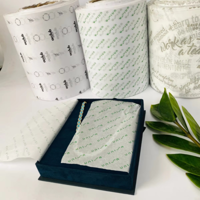 Decorative Wrapping Tissue Paper Rolls Lightweight 17gsm Tissue Paper Roll For Packaging