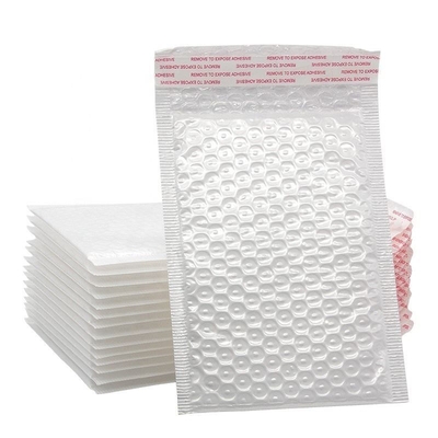 White Plastic Pearlescent Film Bubble Mailing Bag Self-Adhesive Waterproof Custom Size