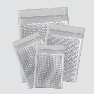 White Plastic Pearlescent Film Bubble Mailing Bag Self-Adhesive Waterproof Custom Size