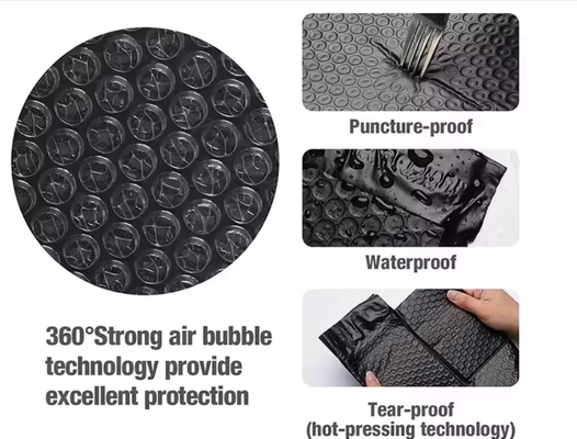 Aluminized Film Bubble Mailing Bag Multi Size Multi Purpose Bubble Zipper Bag