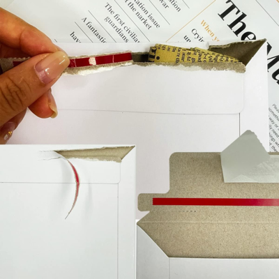 Horizontal Version Self Sealing Rigid Cardboard Envelope Mailer Flats Kraft Paper