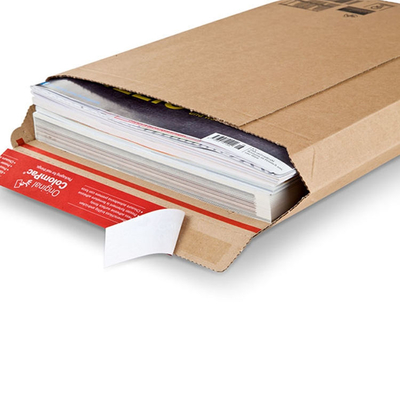 Printable Custom Side Gusset Cardboard Envelope Mailer Rigid Paper Mailing