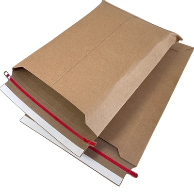 Printable Custom Side Gusset Cardboard Envelope Mailer Rigid Paper Mailing