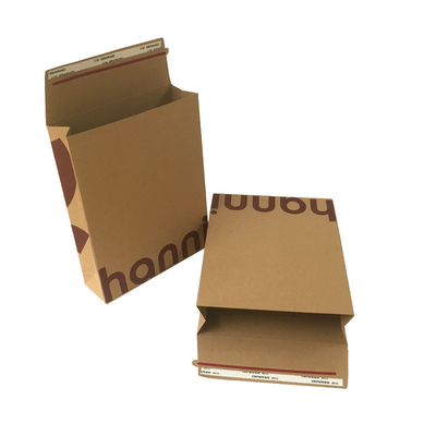 Printable Custom Side Bottom Gusset Cardboard Envelope Mailer Courier Package
