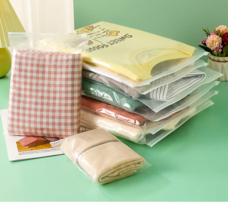 Wholesale Custom Self-Sealing CPE Zipper  Bags With Printed Logo