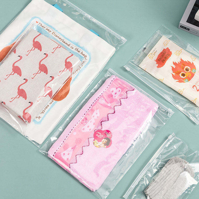 Custom  Size CPE Zipper Bags High Quality Transparent Packaging Bags