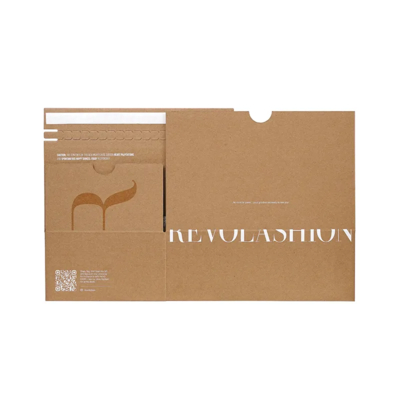 Custom Cardboard Envelope Mailer Carton Zipper Strip  Adhesive Tear Strip