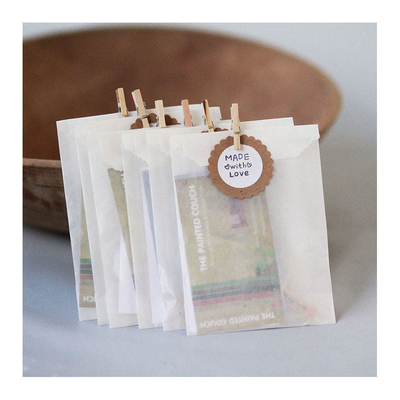Mini Glassine Paper Bag Flat Glassine Bags For Cookies And Snack