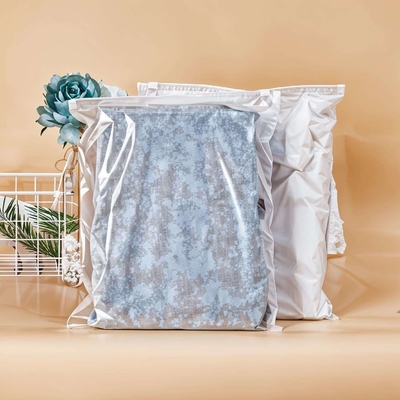 Waterproof Frosted CPE Zipper Bags Printable Logo Available With Dustproof Performance