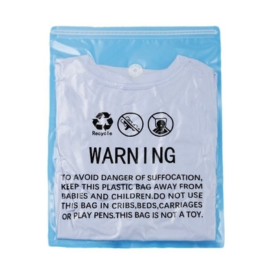 Transparent CPE Clothing Zipper Bag  Seal Bag for  Clothing Packaging with Zipper Lock