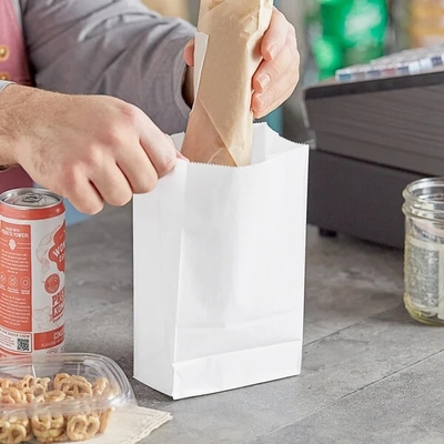 100% Recyclable Kraft Paper Bag 8LB 10LB Square Bottom Paper Bags