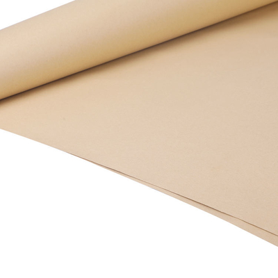 Wooden Pulp Brown Kraft Paper Roll Custom Printing Brown Packing Paper Roll Recyclable