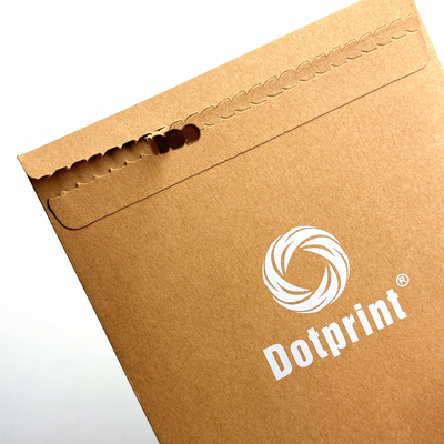 Lightweight Flat Bottom Paper Bags Biodegradable Brown Paper Bags With Side Gussets And Tear Strip