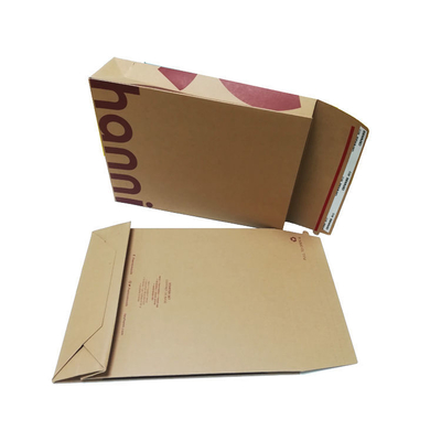Lightweight Flat Bottom Paper Bags Biodegradable Brown Paper Bags With Side Gussets And Tear Strip