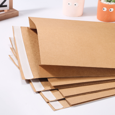 Large Kraft Paper Bag Peel And Seal Kraft Mailer Bags Expandable With Side Gusset