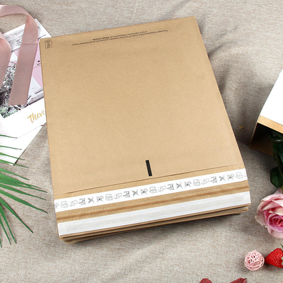 Recyclable Paper Padded Mailer Brown Biodegradable Padded Envelopes Customized