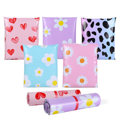 Moisture Proof Plastic Mailing Bags Pink Yellow Blue Purple Green Envelope Shipping Bags