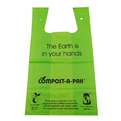 T-Shirt Packaging Bags Compostable Biodegradable Vest Packaging Shopping Bags