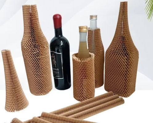 Biodegradable Recyclable Craft Honeycomb Paper Sleeve For Fragile Goods