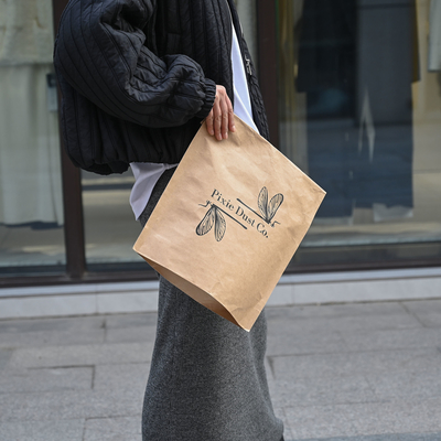 Custom Logo Kraft Paper Bag Recyclable Underwear Packaging Bag Waterproof