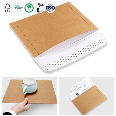 A3 A4 Size Rigid Brown Do Not Bend Kraft Paper Cardboard Envelope Mailer