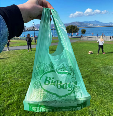 Flexiloop Handle Compostable Mailing Bag with Custom Printing PLA and PBAT Material Structure