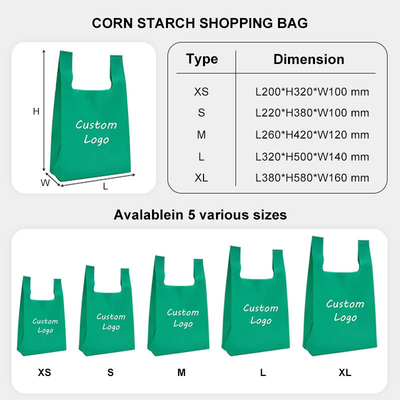 Flexiloop Handle Compostable Mailing Bag with Custom Printing PLA and PBAT Material Structure