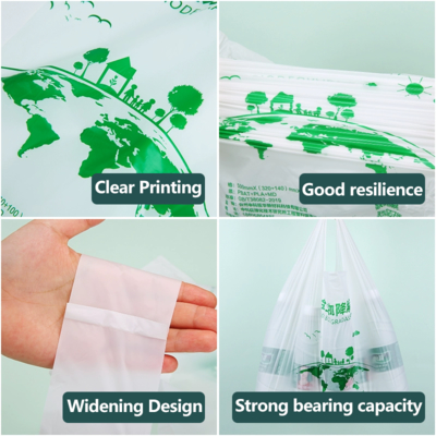 Flexiloop Handle Compostable Mailing Bag with Custom Printing PLA and PBAT Material Structure