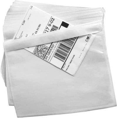 Dustproof Mailing Label Pouch Tear Resistant Packing Slip Envelope Transparent
