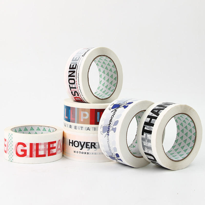 Waterproof Custom Carton Sealing Tape Single Sided BOPP Printed Tape With Logo