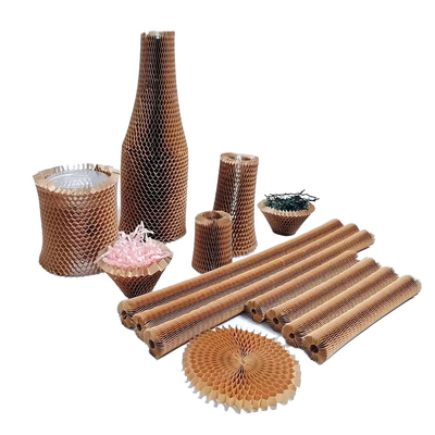 Eco-Friendly Recycled Honeycomb Paper Sleeves Cushioning Wrap Packaging