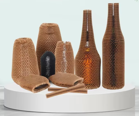 Eco-Friendly Recycled Honeycomb Paper Sleeves Cushioning Wrap Packaging