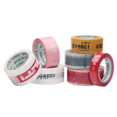 Low Noise Parcel Packaging Tape Acrylic Plastic Clear Tape Colored