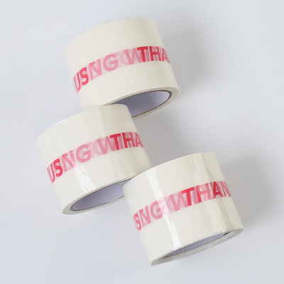 Low Noise Parcel Packaging Tape Acrylic Plastic Clear Tape Colored