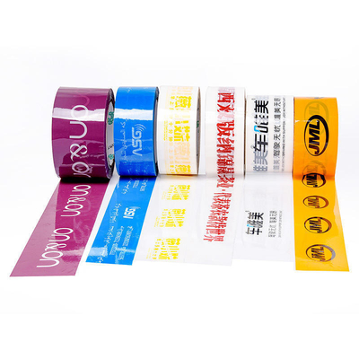Low Noise Parcel Packaging Tape Acrylic Plastic Clear Tape Colored