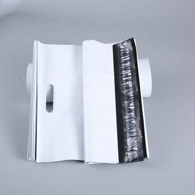 Double Glue Poly Mailer Bag White Biodegradable Shipping Bags Tear Resistant