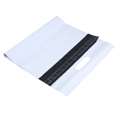 Double Glue Poly Mailer Bag White Biodegradable Shipping Bags Tear Resistant
