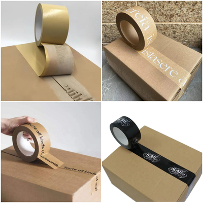 ODM OEM Custom Water Activated Packing Tape Self Adhesive Kraft Paper Packing Tape