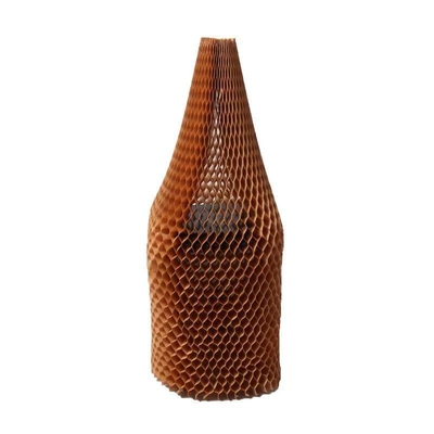 Recyclable Honeycomb Paper Sleeve Eco Friendly Wine Protective Packaging Fillable
