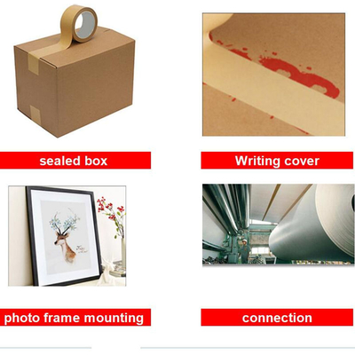 Eco Friendly BOPP Packing Tape Waterproof Self Adhesive Kraft Paper Tape Custom Logo Printed