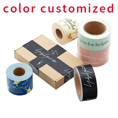 Eco Friendly BOPP Packing Tape Waterproof Self Adhesive Kraft Paper Tape Custom Logo Printed